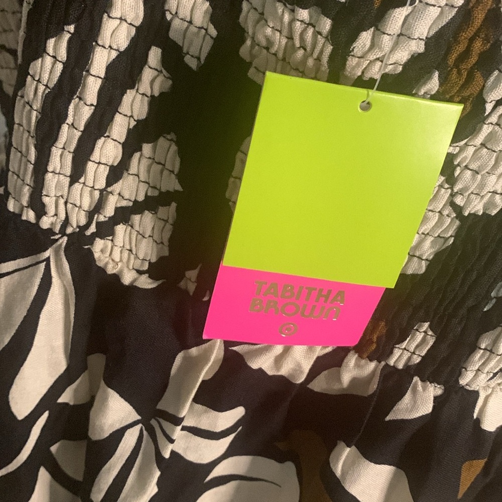 Sleeveless, square, printed, print, brown, long - Picture 2 of 3